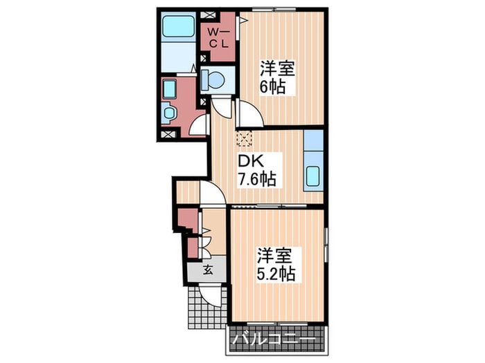間取り図 α　ＩＣＨＩＳＡＫＯ　Ｃ