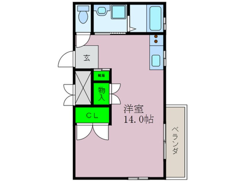 間取図 ハレルＳＡ１ビル