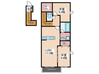 間取図 ラフォーレKishino