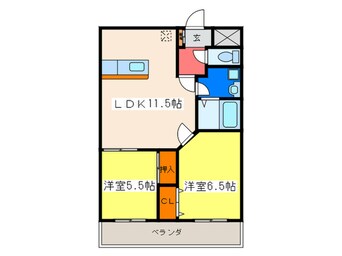 間取図 グレ－スＫ・Ⅱ