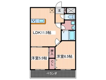 間取図 グレ－スＫ・Ⅱ