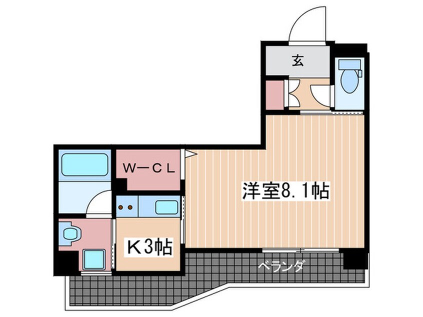 間取図 ルービンス十日市Ⅱ