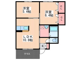 間取図 スカイロードB棟