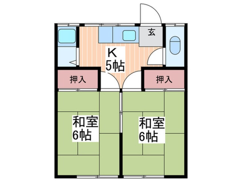 間取図 中岡アパート