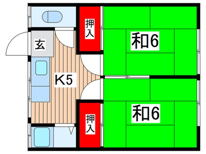 間取図 中岡アパート