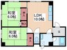 ハイツNAITOH 2LDKの間取り