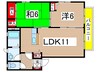 グランド－ルＳ 2LDKの間取り