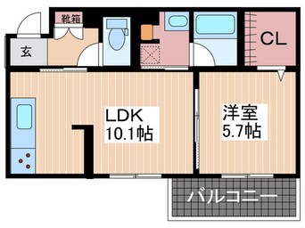 間取図 アブニールS