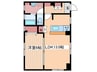 charel白島九軒町 1LDKの間取り