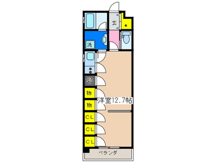 間取り図 Ｌｉｆｅｍｅｎｔ平和大通り
