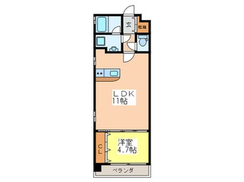 間取図 Ｌｉｆｅｍｅｎｔ平和大通り