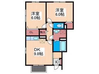 間取図 ロ－ズコ－トＨＡＴＡＫＡＣ棟