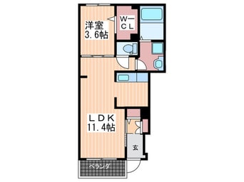 間取図 リバーフロント山手Ⅱ