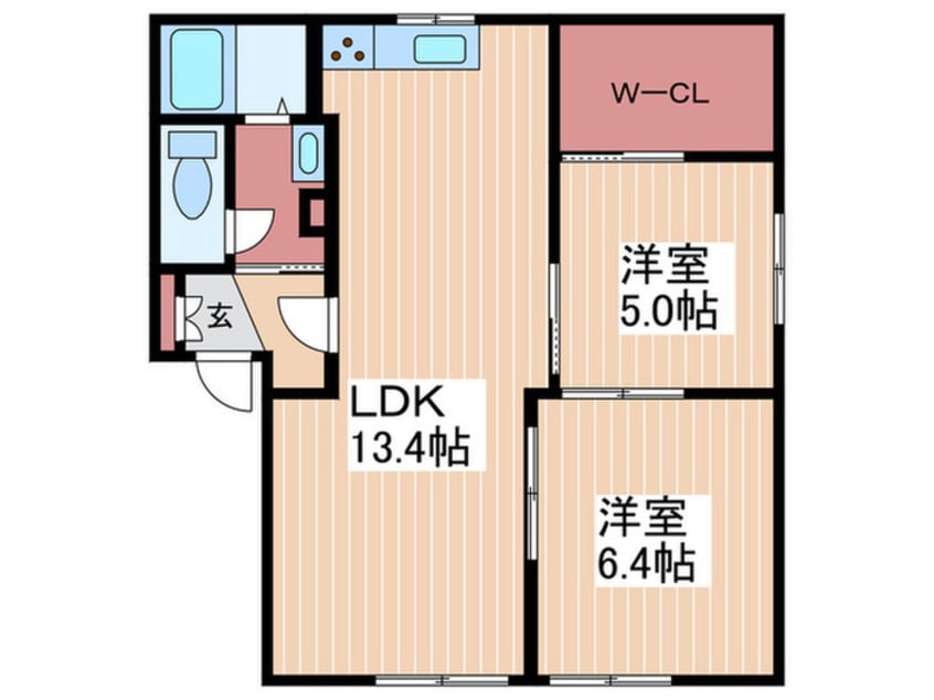 間取図 アブニール矢野東