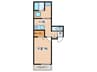 HEBEL MAISON 舟入川口町 1Kの間取り