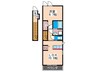 アマーレ 1LDKの間取り