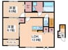 プレミアムテラス 2LDKの間取り