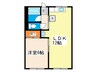 登ビル 1LDKの間取り