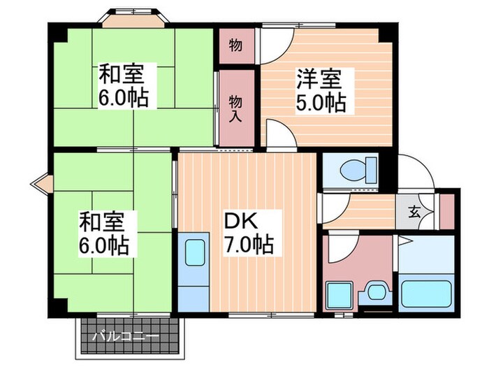 間取り図 プラド－ル佐方