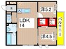 サンコートHIKARI 2LDKの間取り