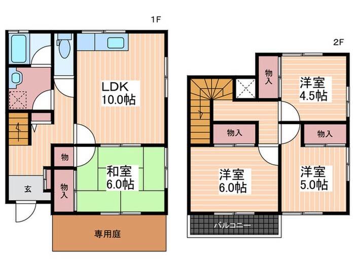 間取り図 福永棟割⑥