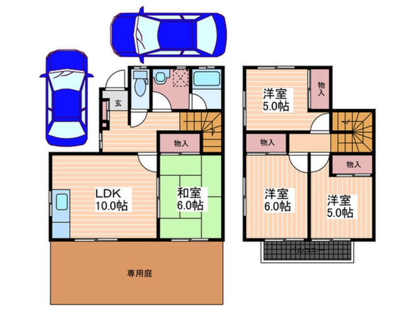 間取図 福永棟割⑥