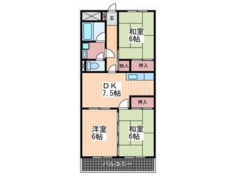 間取図 第２鈴峰ビル