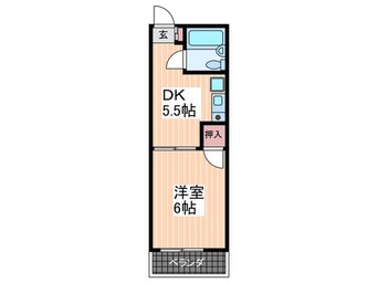 間取図 第３中西マンション