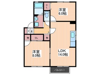 間取図 サンヒルズＤ棟