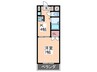 ＣＡＳＡＤＥＳＯＬ己斐 1Kの間取り