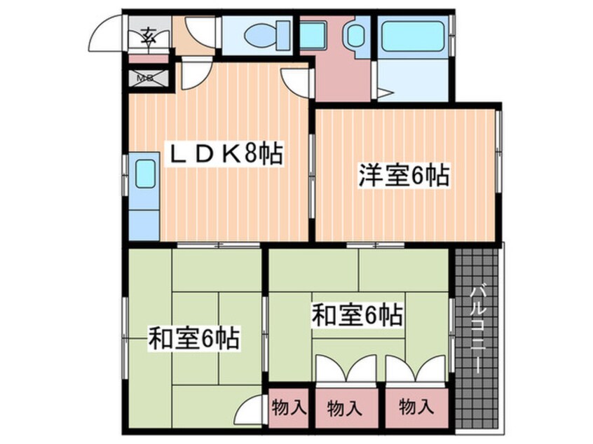 間取図 メゾニティエナミ