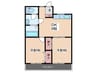 柿本ビル 2DKの間取り