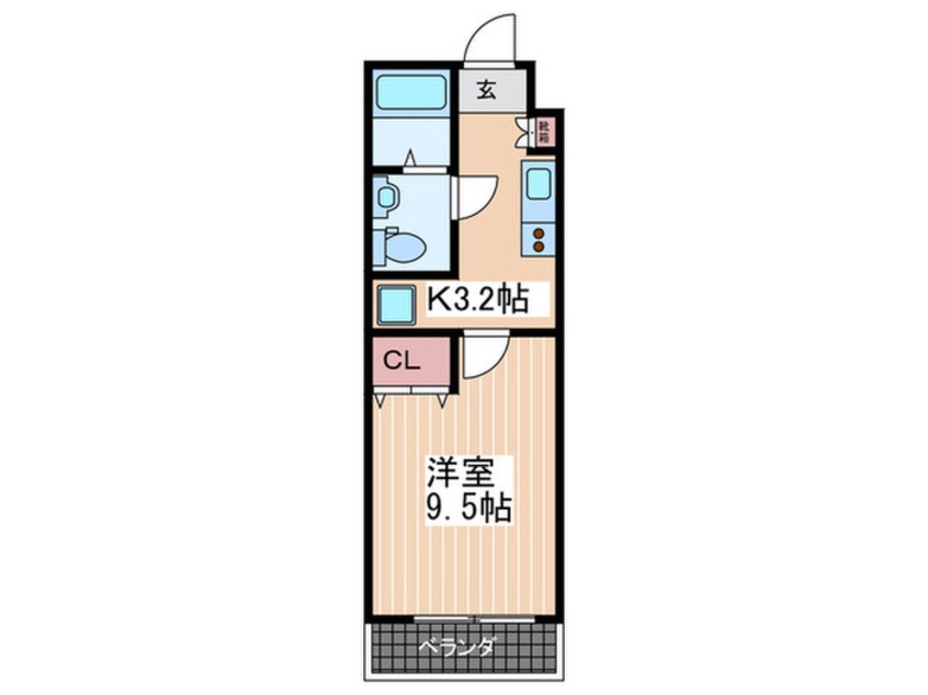 間取図 デルタ幟町