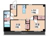 ブリリアンＫ 2LDKの間取り