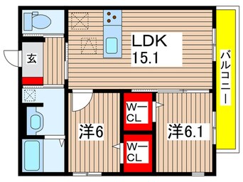 間取図 フェリーチェ西原