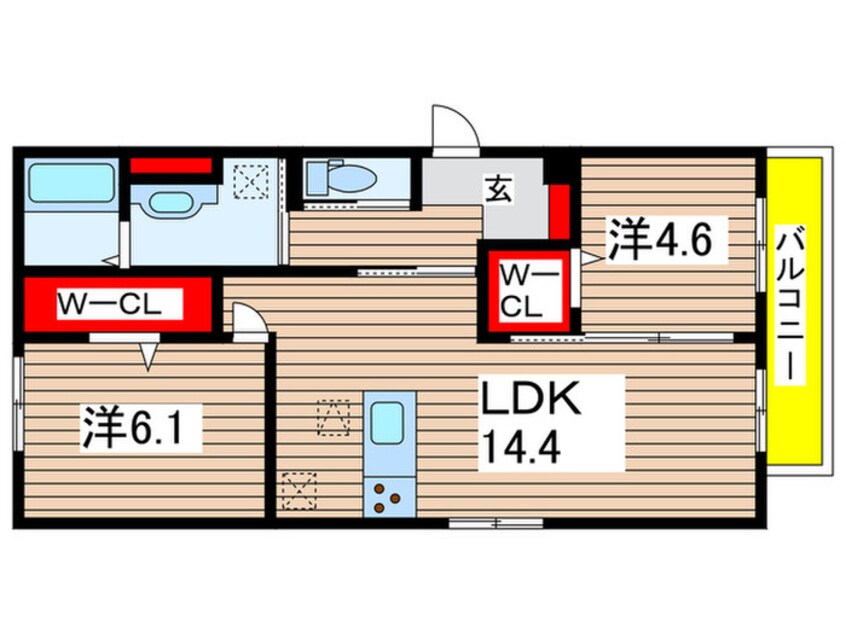 間取図 フェリーチェ西原