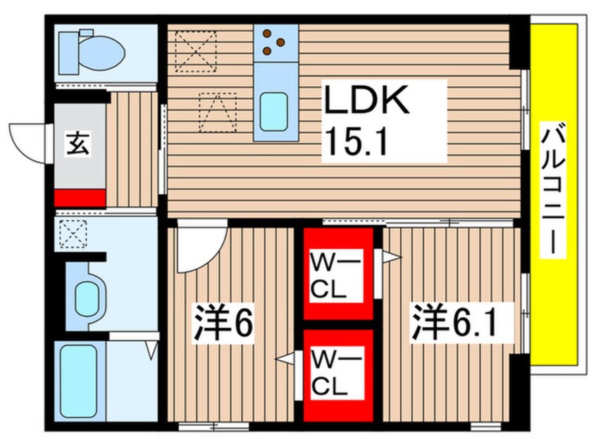 間取図 フェリーチェ西原