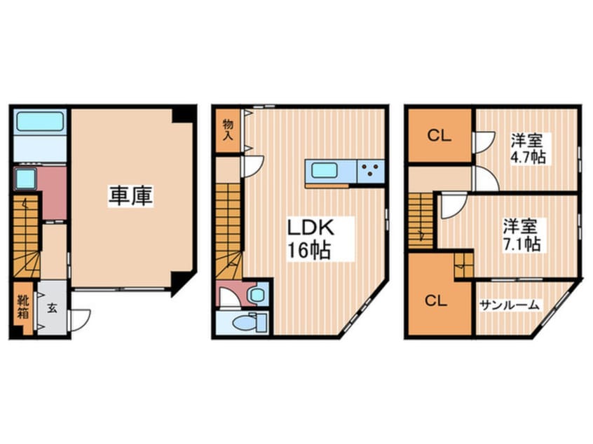 間取図 ソラーナ横川