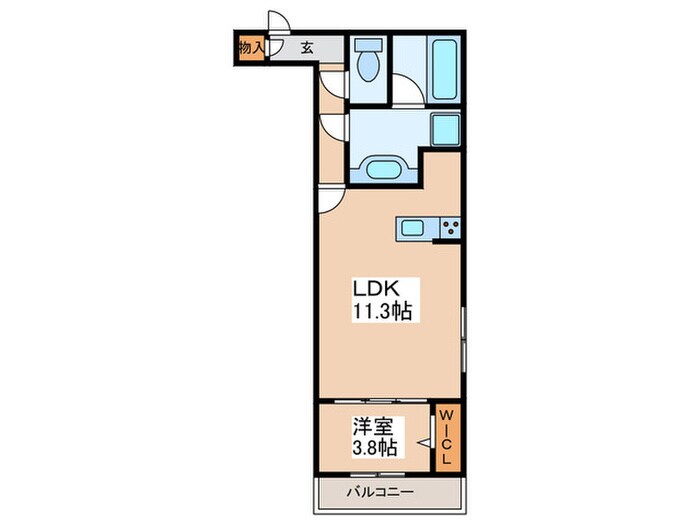 間取り図 campanella舟入南