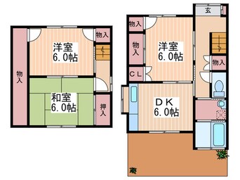 間取図 浦田貸家