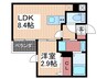 月光府中鹿籠壱番館 1LDKの間取り