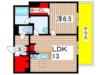 間取図 Adonis長束