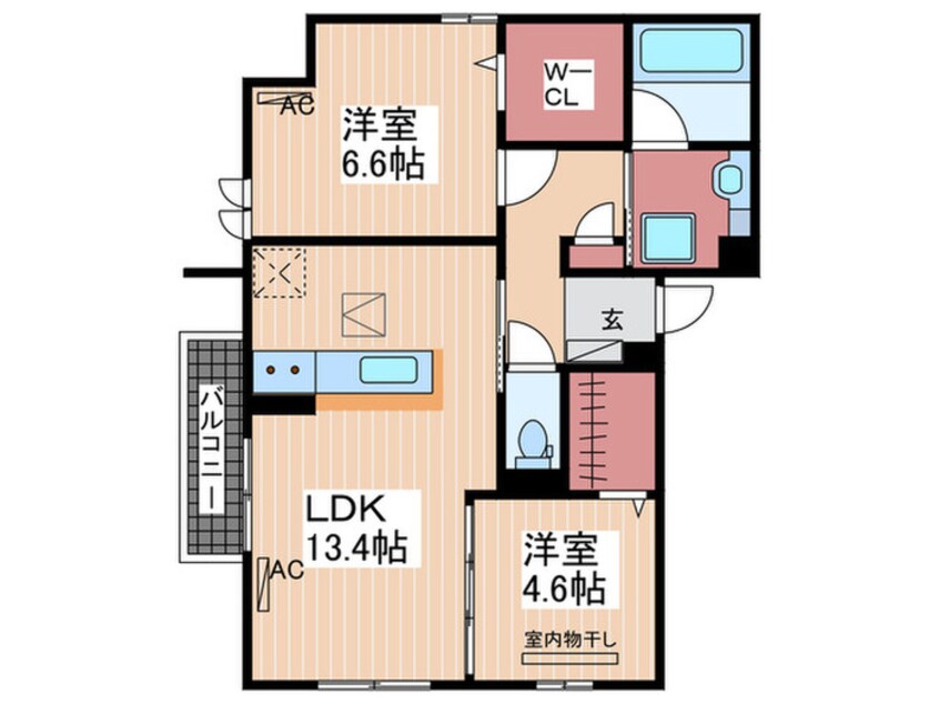 間取図 OLIVE　GARDEN府中