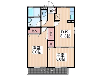 間取図 ウイングＭＩＳＡＷＡⅢ