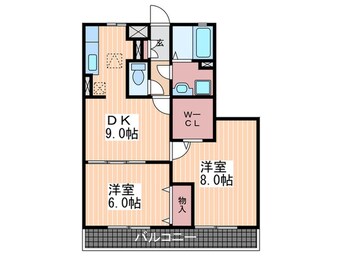 間取図 ウイングＭＩＳＡＷＡⅢ