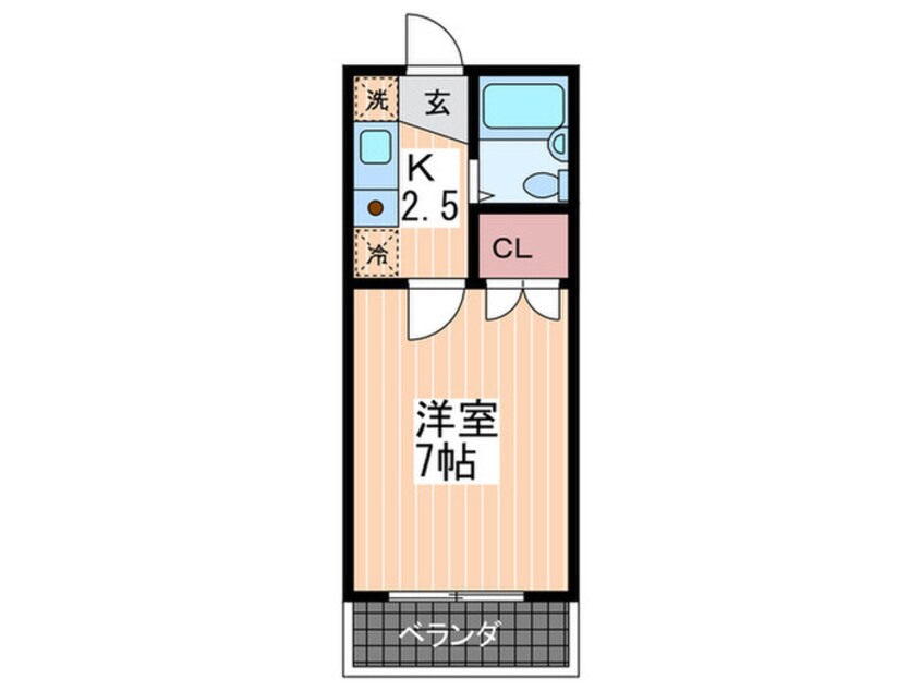 間取図 リバ－ジュ山下