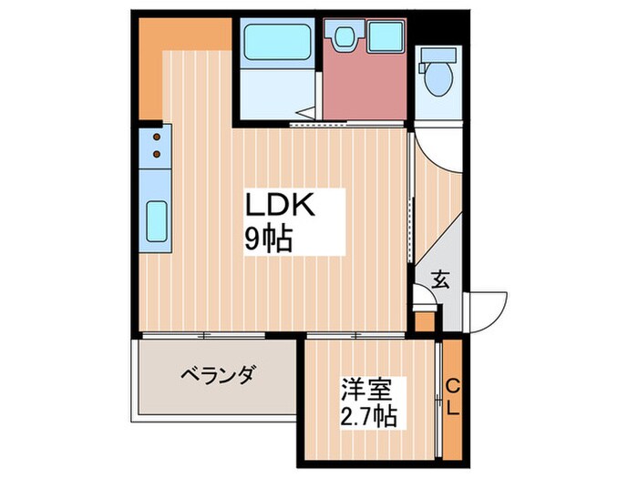 間取り図 Ｓｔｏｒｉａ安芸長束