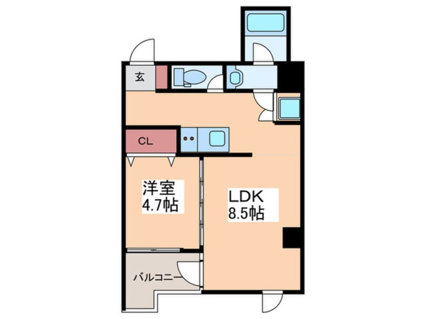 間取図 Residence Iconn KAWARAMACHI