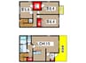 エクレール雲願寺A棟 3LDKの間取り