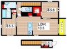Sha Maison J 2LDKの間取り